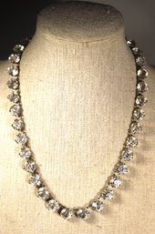 Antique 1920s Crystal Set Necklace 16' Long