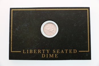 1875 Seated Liberty Silver Dime In Thick Holder