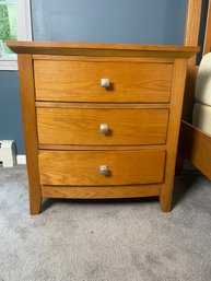 Wooden Bedside Table 1 Of 2