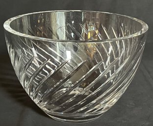 Heavy Crystal Bowl Unsigned - Similar To Winter Palace By Faberge