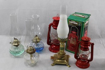 Lamp Lot  Oil And Electrified Type Lamps