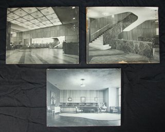 Set Of 3 Vintage 10x13' Mid Century Modern Design Photographs