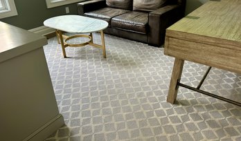 Grey Geometric Area Rug