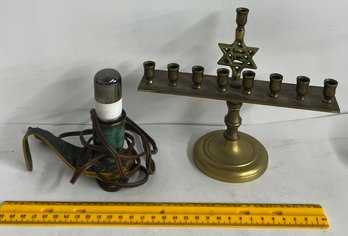 In Loving Memory Of The Star Of David Light Lamp And Menorah