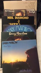 Barry Manilow & Neil Diamond LP Record Lot - L