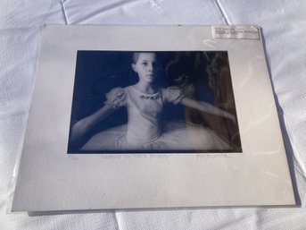 Signed Vintage Photograph Of A Ballerina By Listed Artist Beth Baptiste