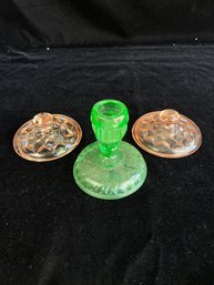 Colored And Uranium Glass Lot