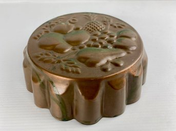 Vintage Copper Plated Fruit Mold