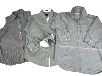 Trio Of Button Down Shirts - Talbots, J Crew, Ralph Lauren