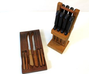 Pair Of Two Mid Century Knife Sets