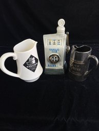 Whiskey Mug Decanter And Pitcher Lot