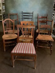 Lot Of 7 Vintage Chairs