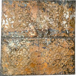 Original Metal Wall Art - Antique Tin Ceiling Panels (1 Of 2)