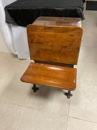 Refinished Antique Child School Desk