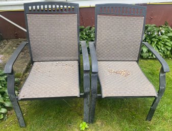 Two Aluminum Chairs