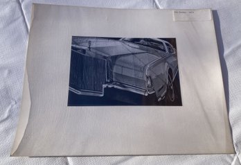 Fine Vintage 1973 Fine Art Photograph By Listed Artist IRA GARBER- LINCOLN CONTINENTAL