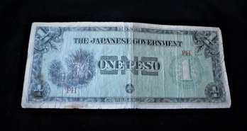 WW II, Japanese Government One Peso Bill