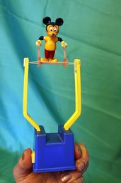 1977 Mickey Toy Tricky Trapeze Push Button Flipper Gabriel Industries Toys
