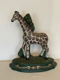 Metal Giraffe Doorstop