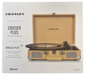 Crosley Cruiser Plus Portable Bluetooth Vinyl Record Player (Model CR8005F-FW)