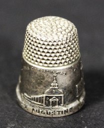 RARE St. Augustine Victorian Sterling Silver Thimble