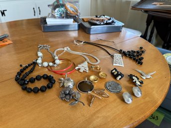 Necklaces, Pins, Cuff Links, & Earrrings