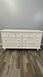 Young American White Long Chest Of Drawers