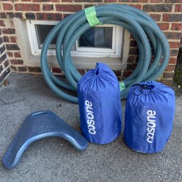 Pair Of Cosone Pool Floats With Storage Bags, Ray-Board Ergonomic Kickboard And Pool Hose