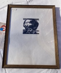 Signed LEONARD BASKIN Artist Proof Woodcut Engraving- Originally Acquired At CPTV Auction- W Literature