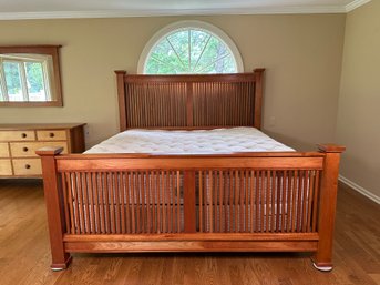Stickley Furniture Mission Style Spindle Praire King Bed