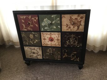 Walter Of Wabash Floral Designed Storage Drawers