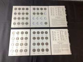 2 Washington Quarter In Harris CO. Books Starting At 1965 Thru 1998 With All Mint Marks