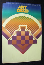 Vintage 1971 Art Deco Exhibition Poster