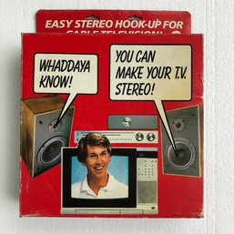 Vintage 1970s Stereo To TV Hookup Kit