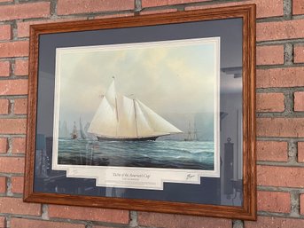 Tim Thompson America's Cup Lithograph #3 Schooner