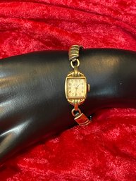10k GF Elgin Womens Wrist Watch
