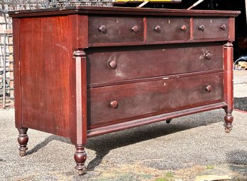 A Stunning Late 19th Century Solid Mahogany Sideboard