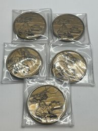 5 Operation Desert Storm Commemorative Medals