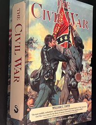 The Civil War By William Davis Illustrated History - 3 Large Paperback Books With Cover