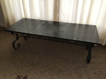 Iron And Stone Ship Coffee Table