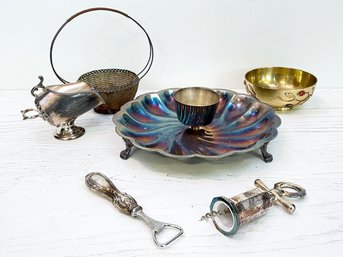 Silver Plate And Sterling Serving Pieces