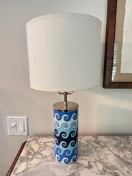 Jonathan Adler Carnaby Blue Waves Lamp