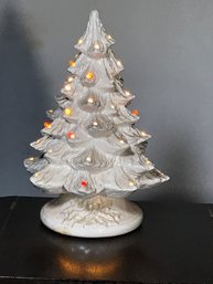 (2 Of 4) Vintage Porcelain / Plaster Christmas Tree - Getting Harder To Find - May / Or May Not Be Lacking