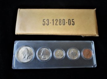 U.s. 1968D, 5 Coin Uncirculated Set, Silver Kennedy