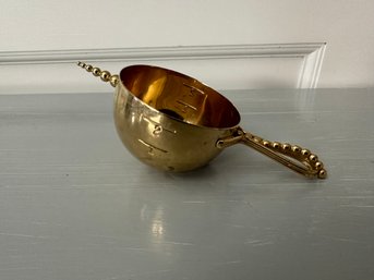 Vintage Gold Plated Measuring Cup