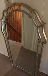 Large Heavy Silver Mirror