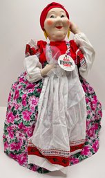 Large Russian Cosy Stuffed Doll Gossip Woman, New