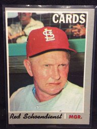 1970 Topps Red Schoendienst - K