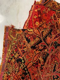 Beautiful Tapestry Gold Red Orange Black Approximately 54x192in