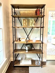 Pottery Barn Tall Industrial Style Adjustable Shelf Unit  (1 Of 2)